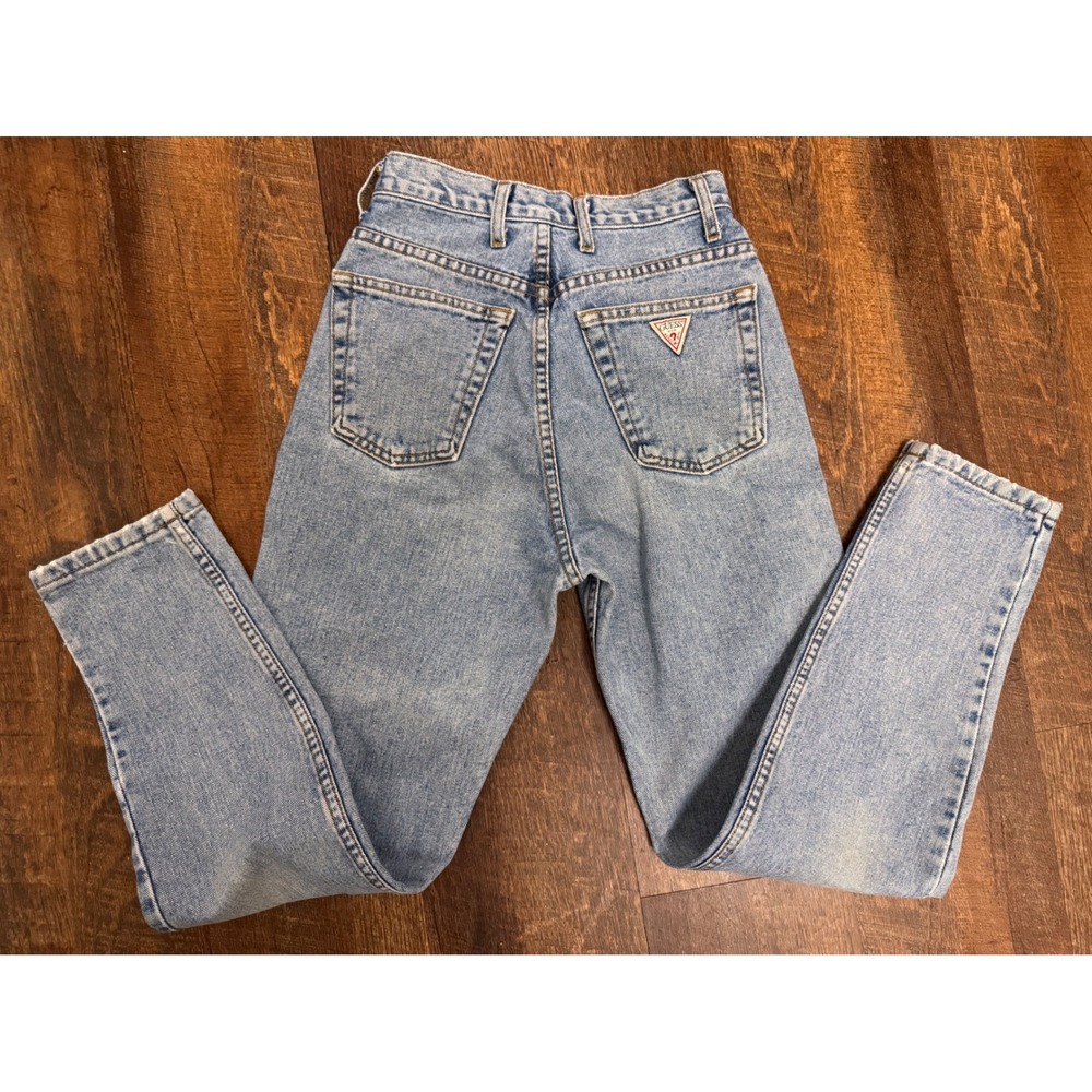 Vintage GUESS Jeans Womens 26 USA Made High Rise Mom Jeans 100% Cotton 90s